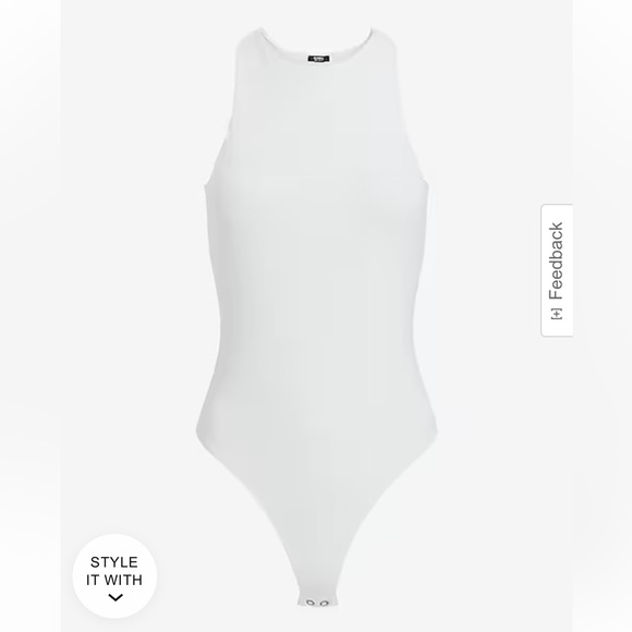 NWT Express Body Contour Compression High Neck Bodysuit - XS - dusty pink - Picture 7 of 9